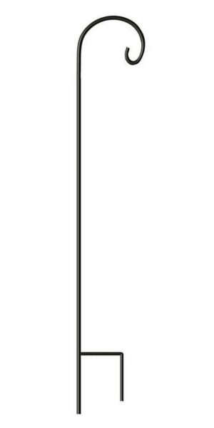 48" BLK SINGLE SHEPHERD'S HOOK