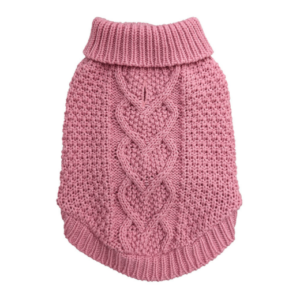 FP CHUNKY HEART SWEATER PINK SM